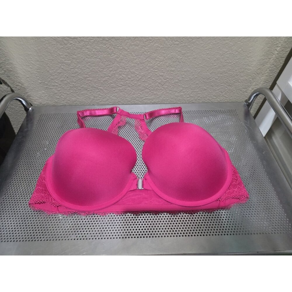 Torrid Hot Pink Lace Bra